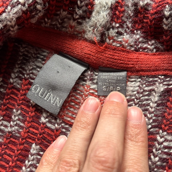 Quinn - Oversized Boho Aztec Patterned Knit Cardigan - Picture 5 of 6